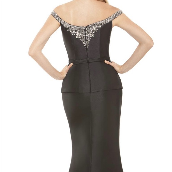 Black lasting moments dress with detailed neckline - Picture 2 of 4